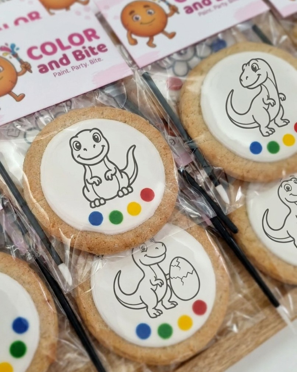 Dinosaur Paint Your Own Cookie Kit