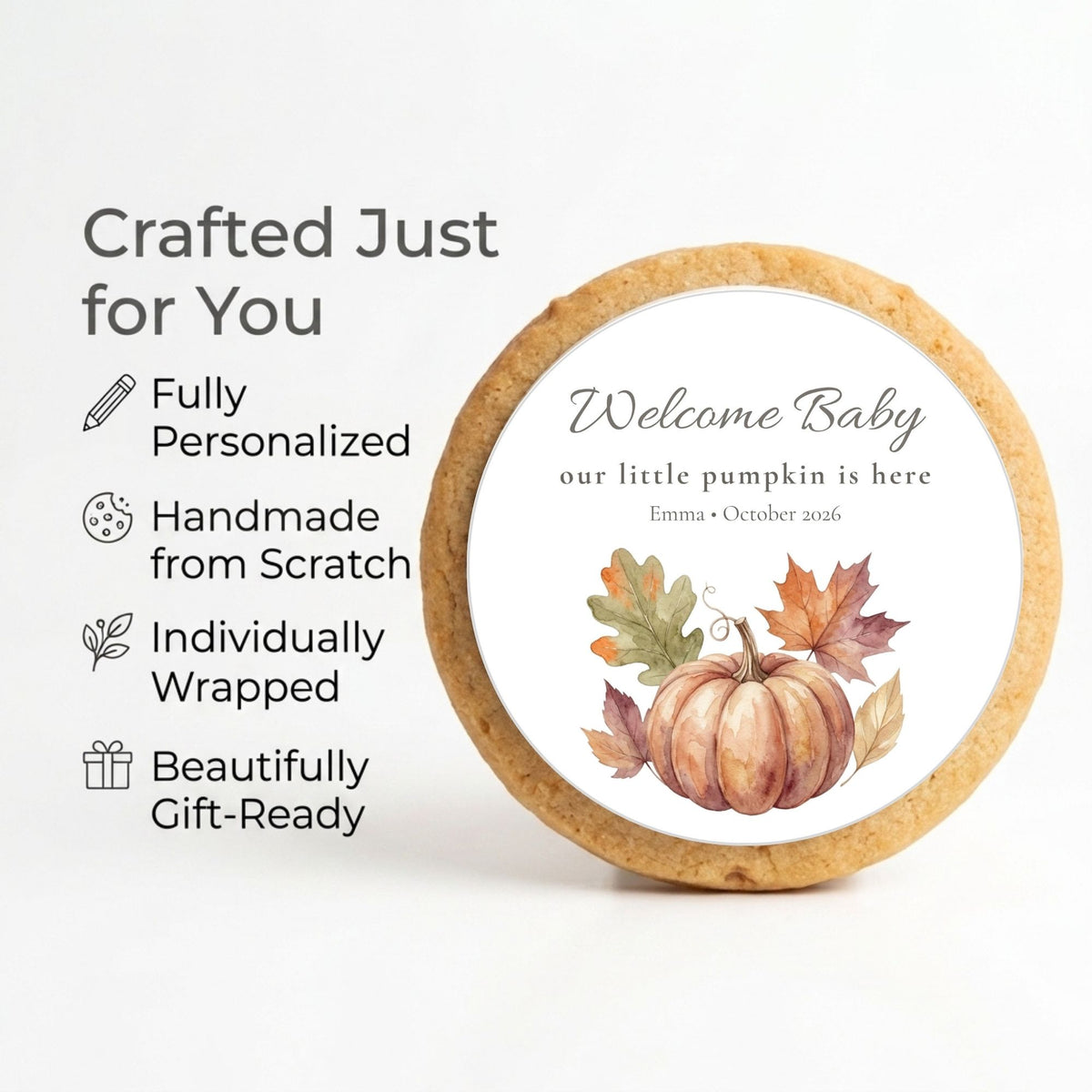 Personalized Fall Cookie Favors | The Keepsake Collection