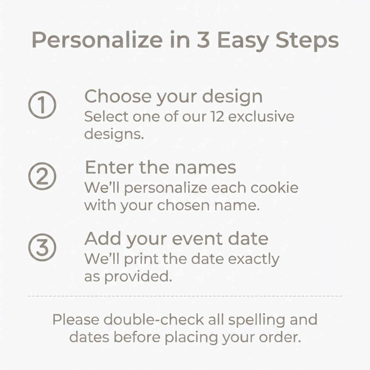 Personalized Wedding Cookie Favors | The Keepsake Collection