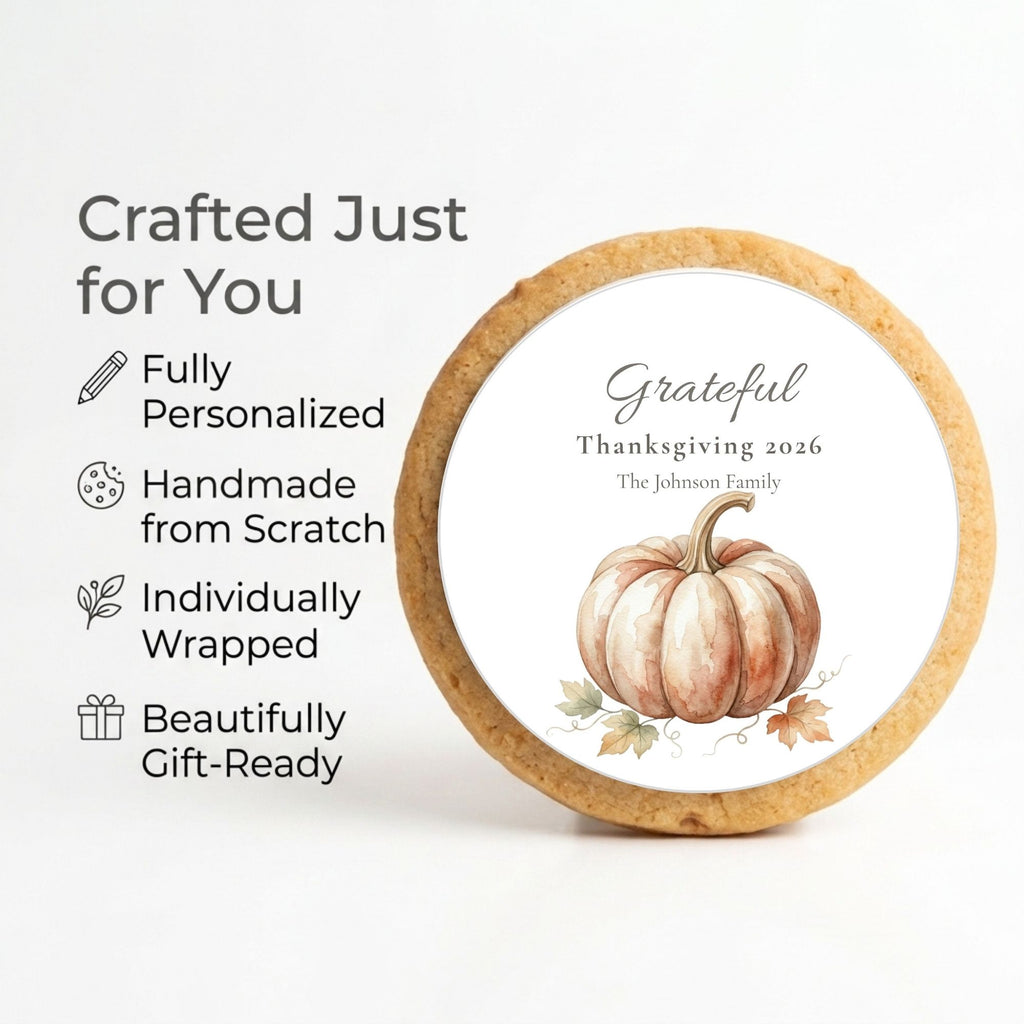 Personalized Thanksgiving Cookie Favors | The Keepsake Collection