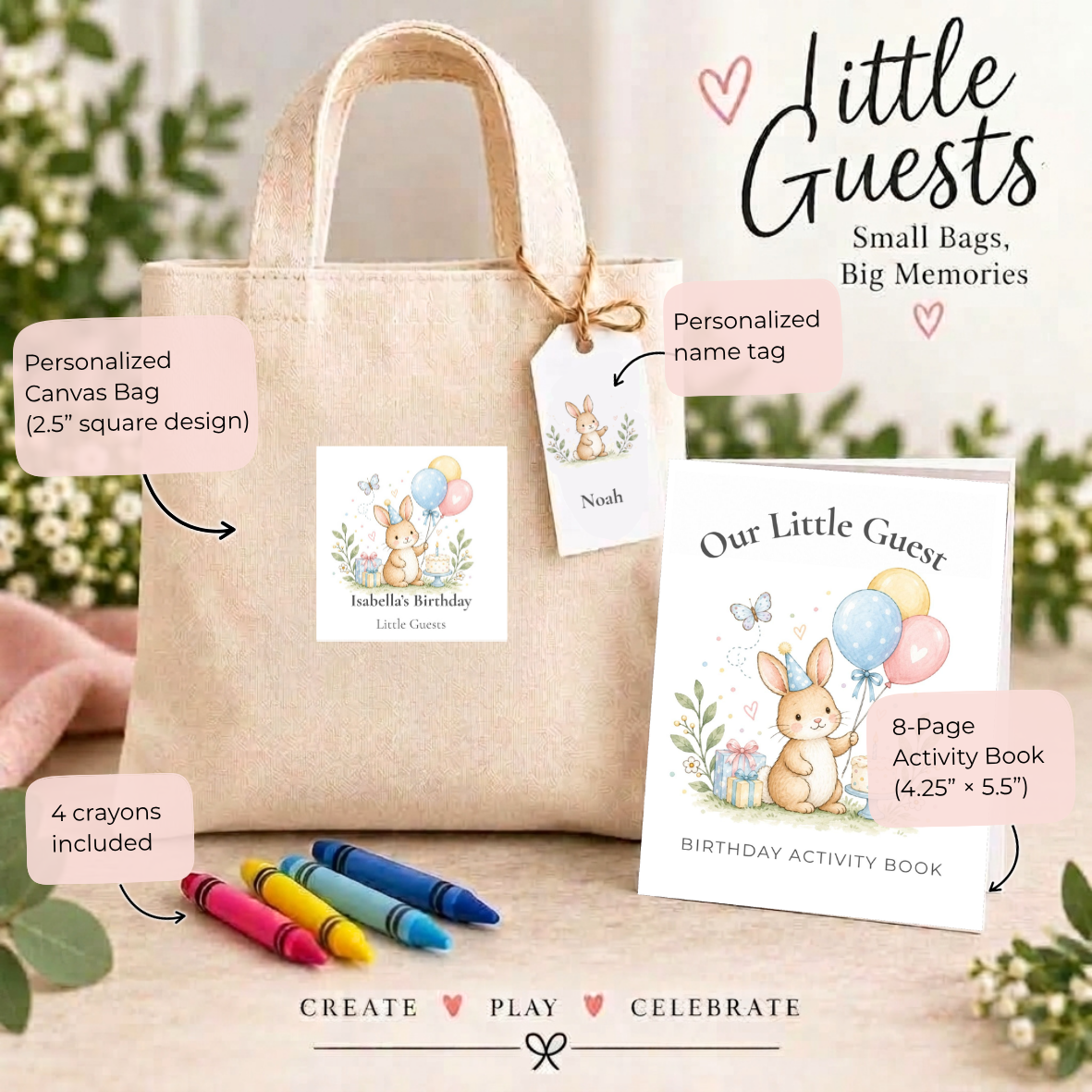 Personalized Birthday Activity Kits for Kids | Little Guests