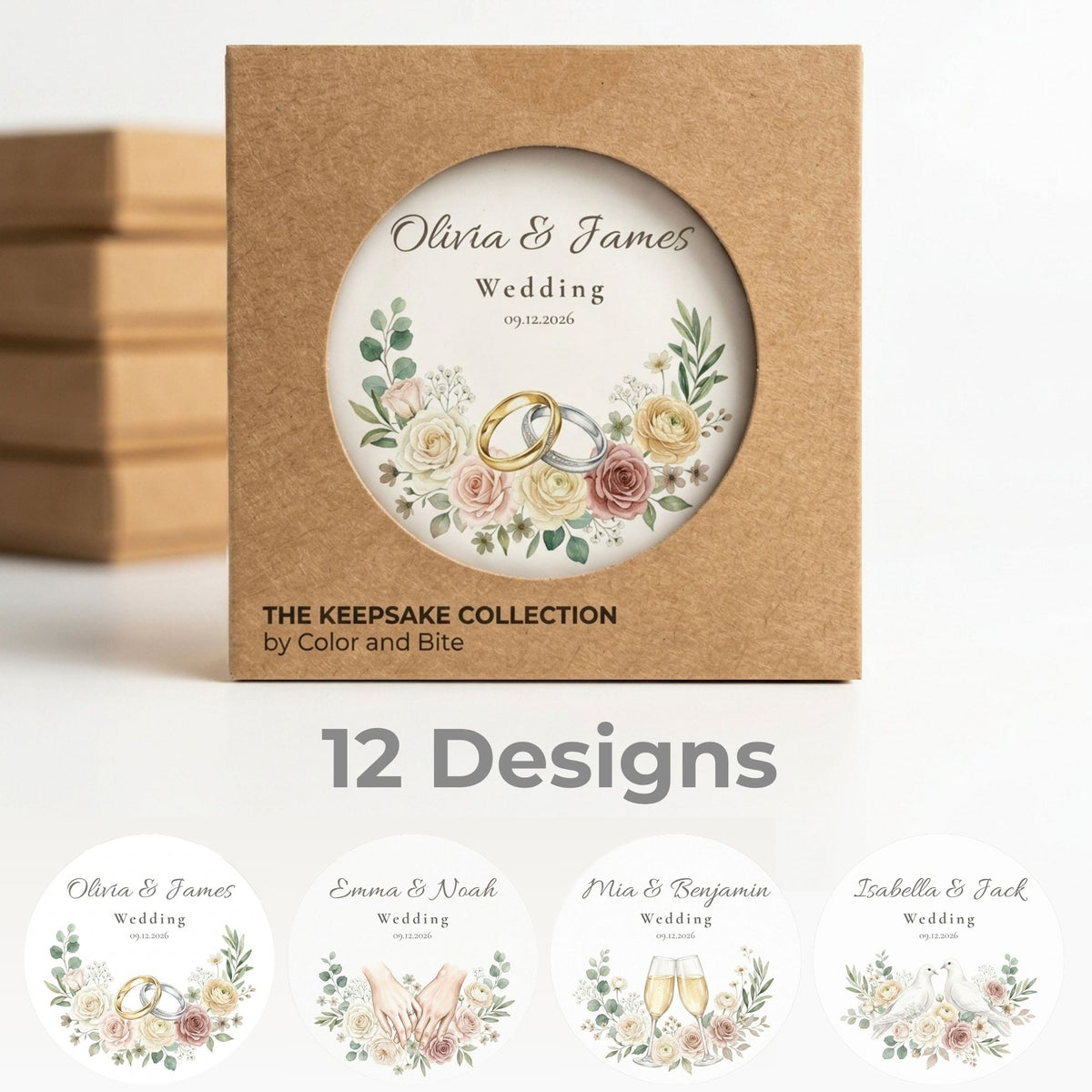 Personalized Wedding Cookie Favors | The Keepsake Collection