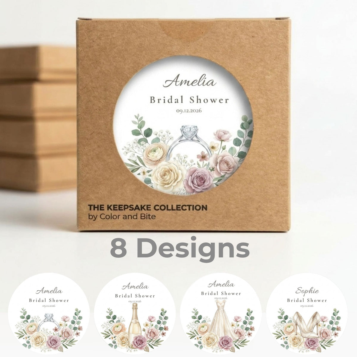 Personalized Bridal Shower Cookie Favors | The Keepsake Collection