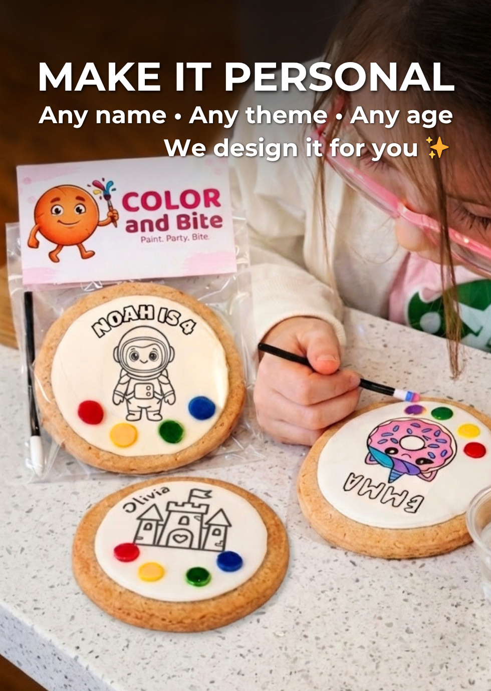 Custom Paint Your Own Cookie Kit