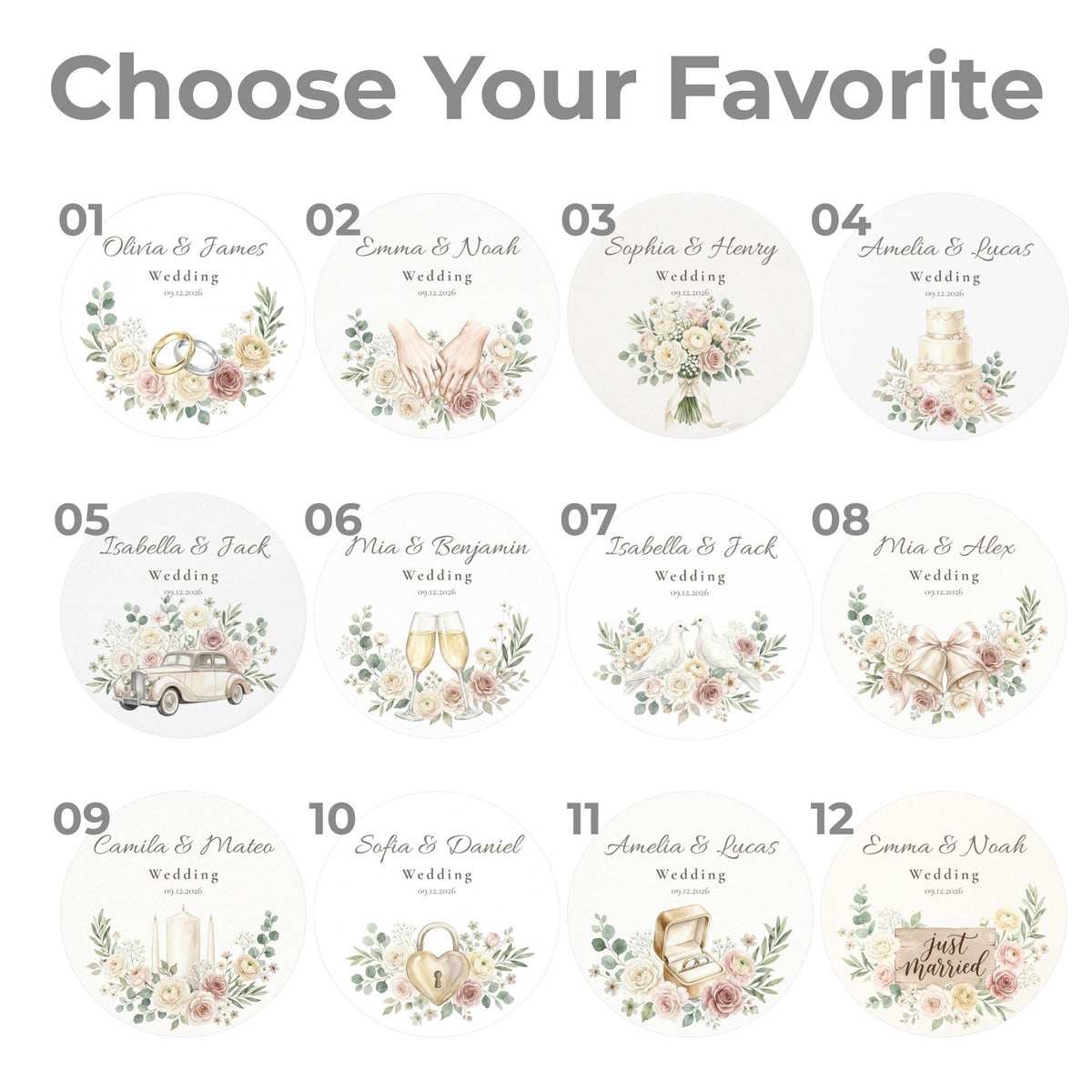 Personalized Wedding Cookie Favors | The Keepsake Collection