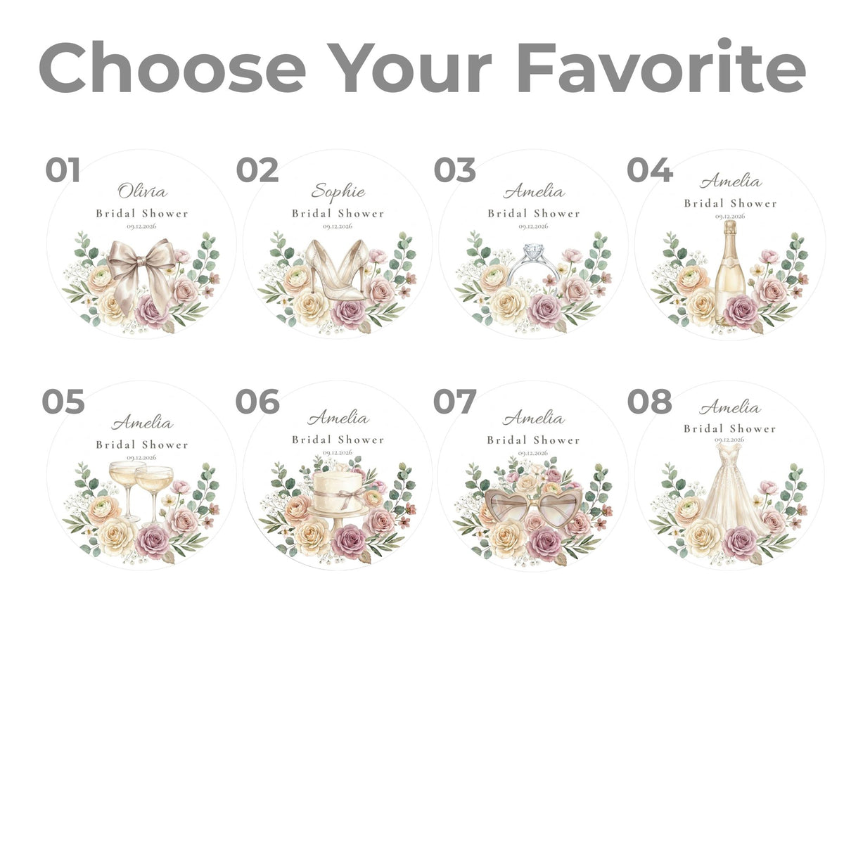 Personalized Bridal Shower Cookie Favors | The Keepsake Collection
