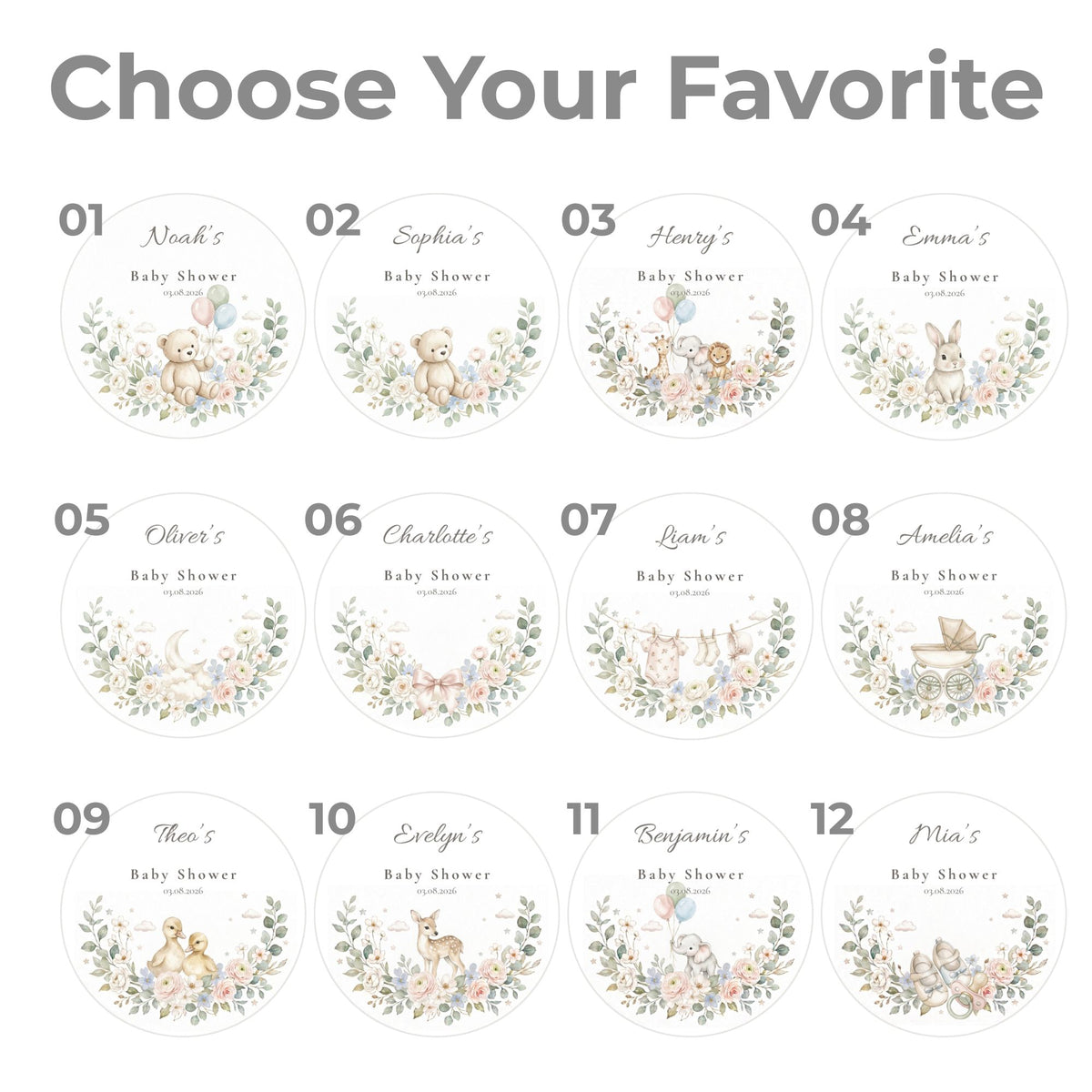 Personalized Baby Shower Cookie Favors | The Keepsake Collection
