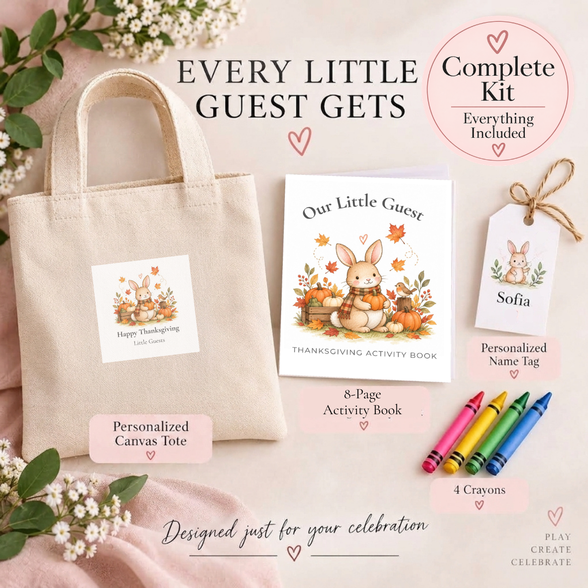 Thanksgiving Activity Kits for Kids | Little Guests