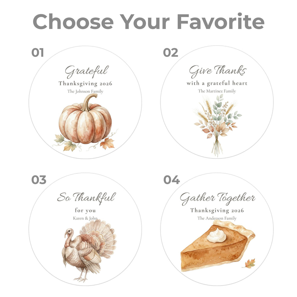 Personalized Thanksgiving Cookie Favors | The Keepsake Collection