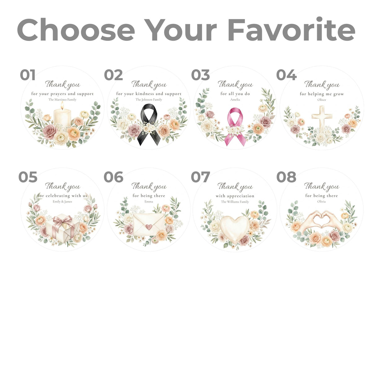 Personalized Thank You Cookie Favors | The Keepsake Collection