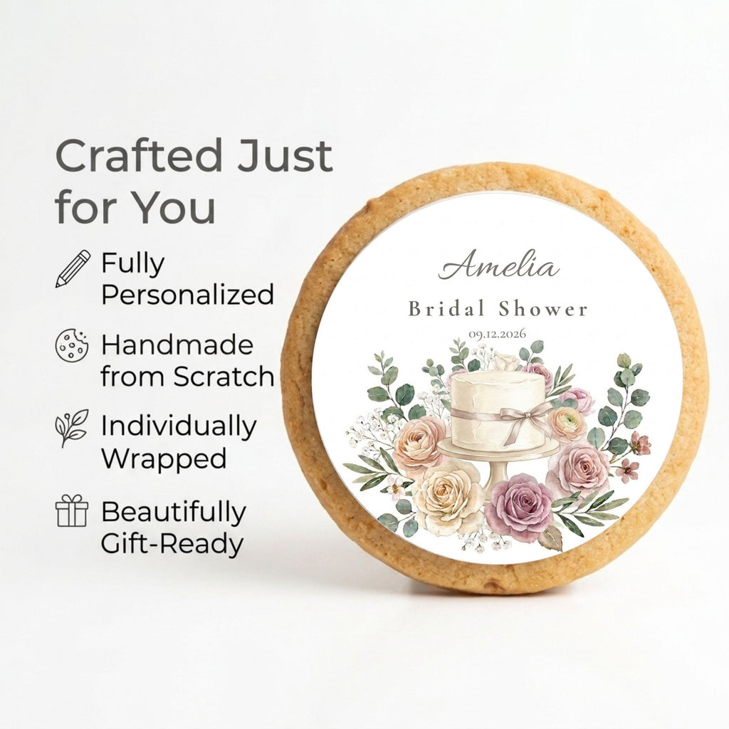 Personalized Bridal Shower Cookie Favors | The Keepsake Collection