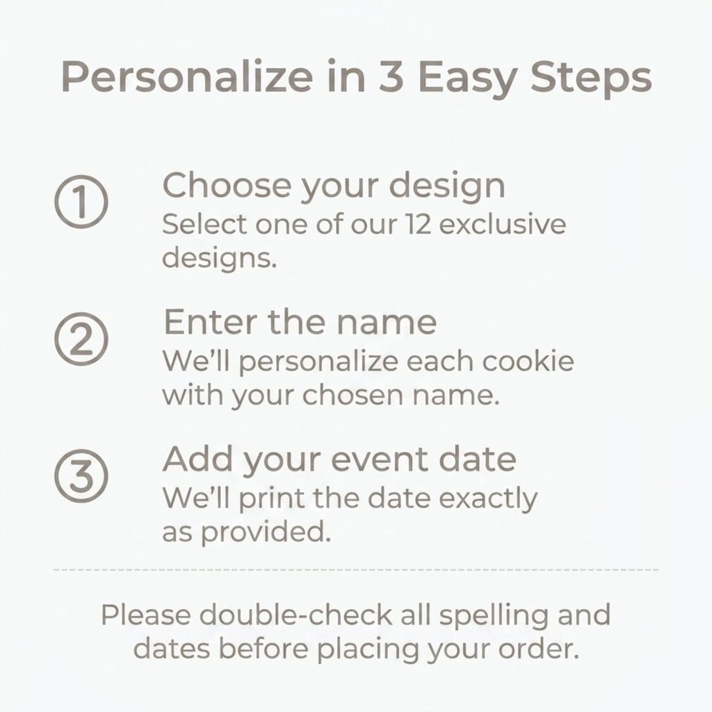 Personalized Bridal Shower Cookie Favors | The Keepsake Collection