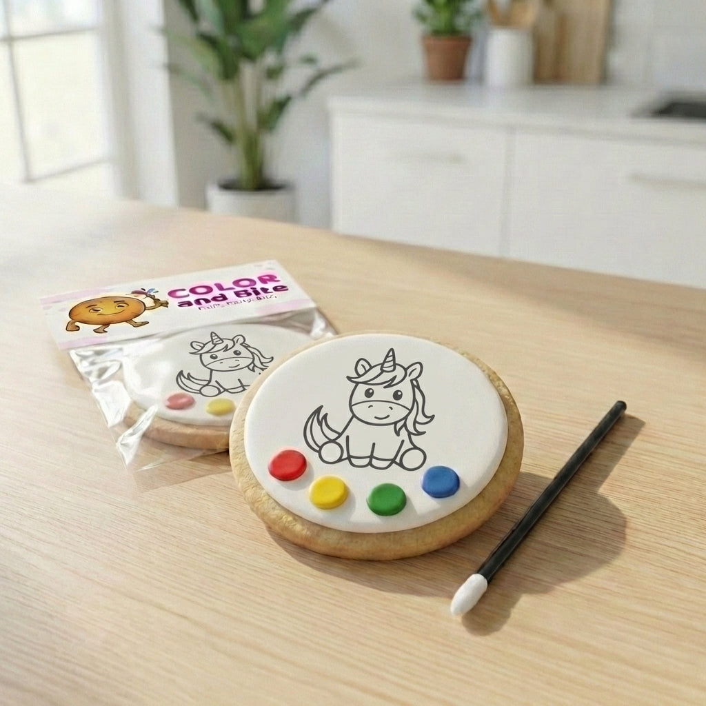 ColorAndBite™ Unicorn Cookie Painting Party Kit – Party Dozen (12)
